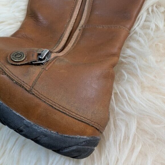 Women's The North Face Awnu Waterproof Winter Boots Brown Leather Size 7.5 - Picture 7 of 10